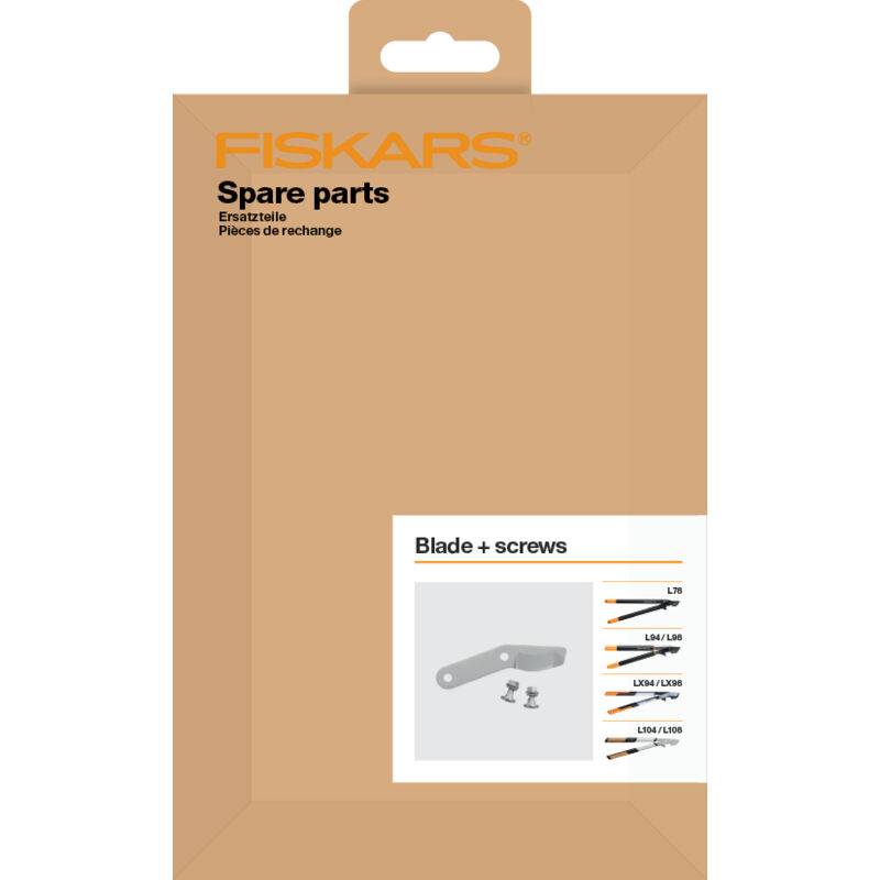 Kit lame et boulons pour coupe-branches acier noir L104-L108-LX94-LX98-L78-L94-L98 - Fiskars france - Image 1