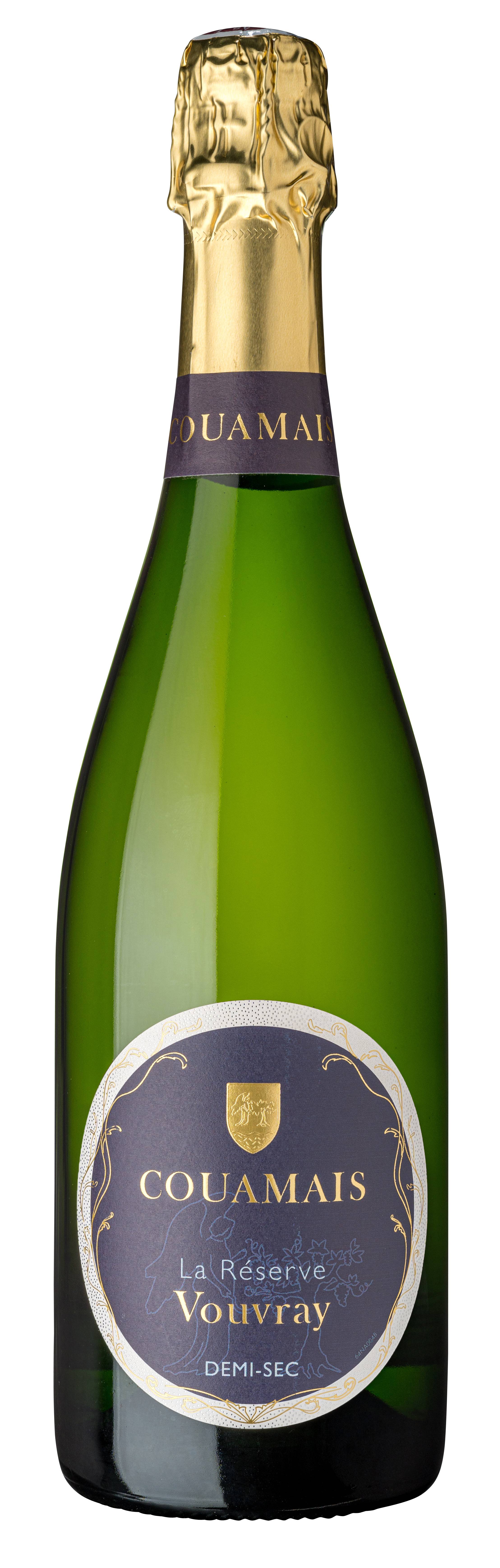 Jp couamais - AOP Vouvray Demi-sec vin blanc 75 cl La Réserve - Couamais