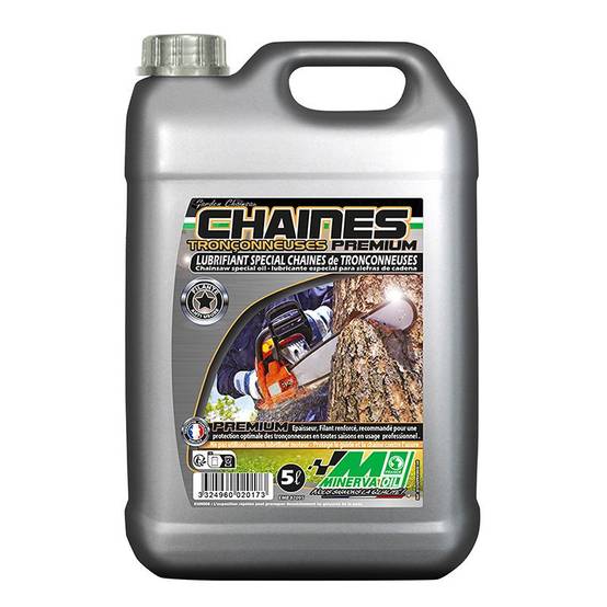 Minerva-Oil - Huile de chaîne tronçonneuse premium 5 litres - MINERVA OIL