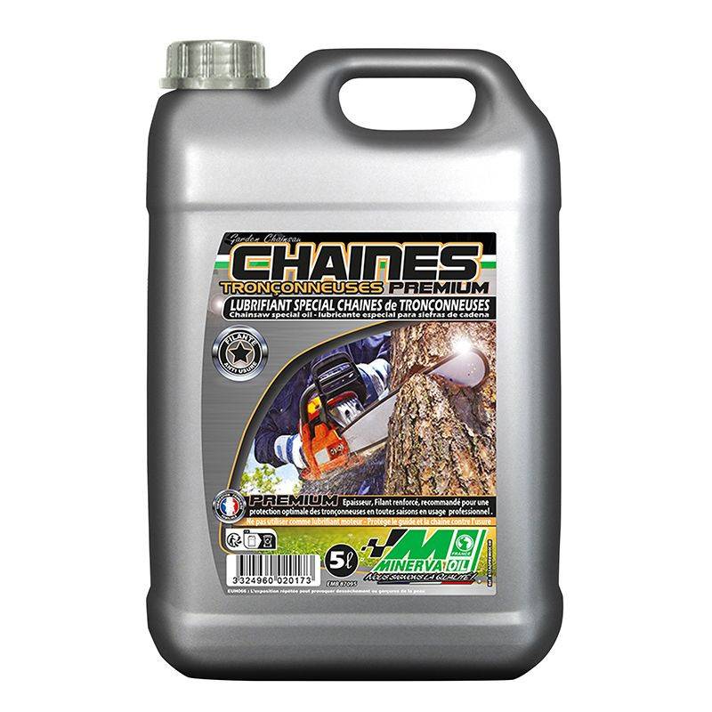 Minerva-Oil - Huile de chaîne tronçonneuse premium 5 litres - MINERVA OIL