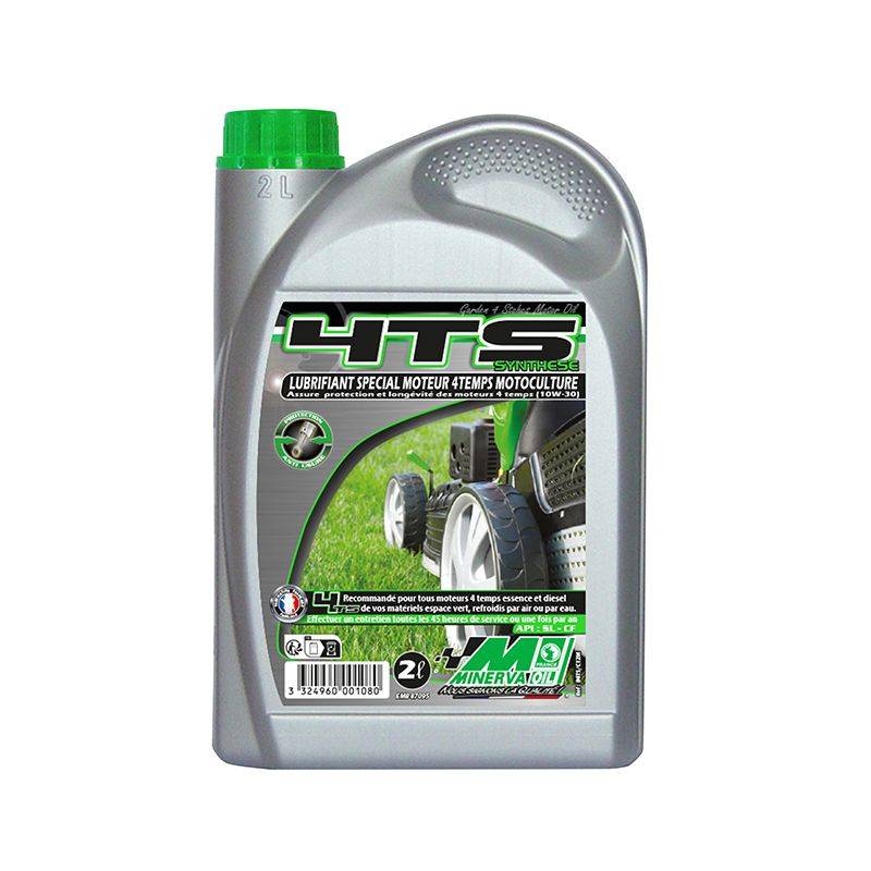Minerva-Oil - Huile lubrifiant anti usure moteur 4 temps motoculture 2L - MINERVA