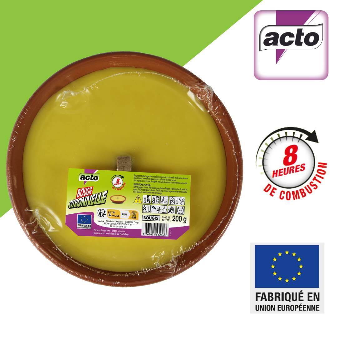 Acto - BOUGIE CITRONNELLE GRAND FORMAT