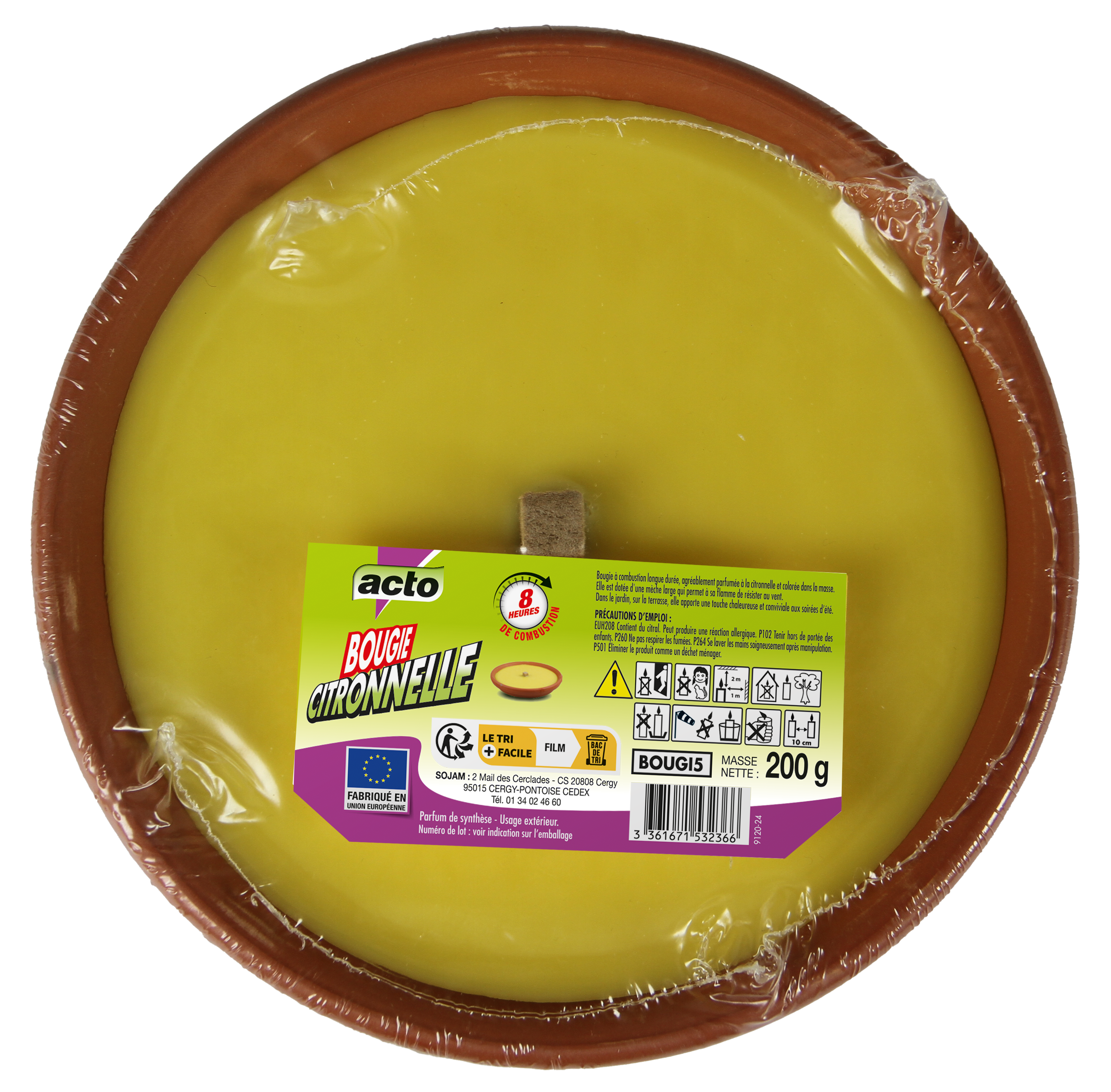 Acto - BOUGIE CITRONNELLE GRAND FORMAT - Image 6