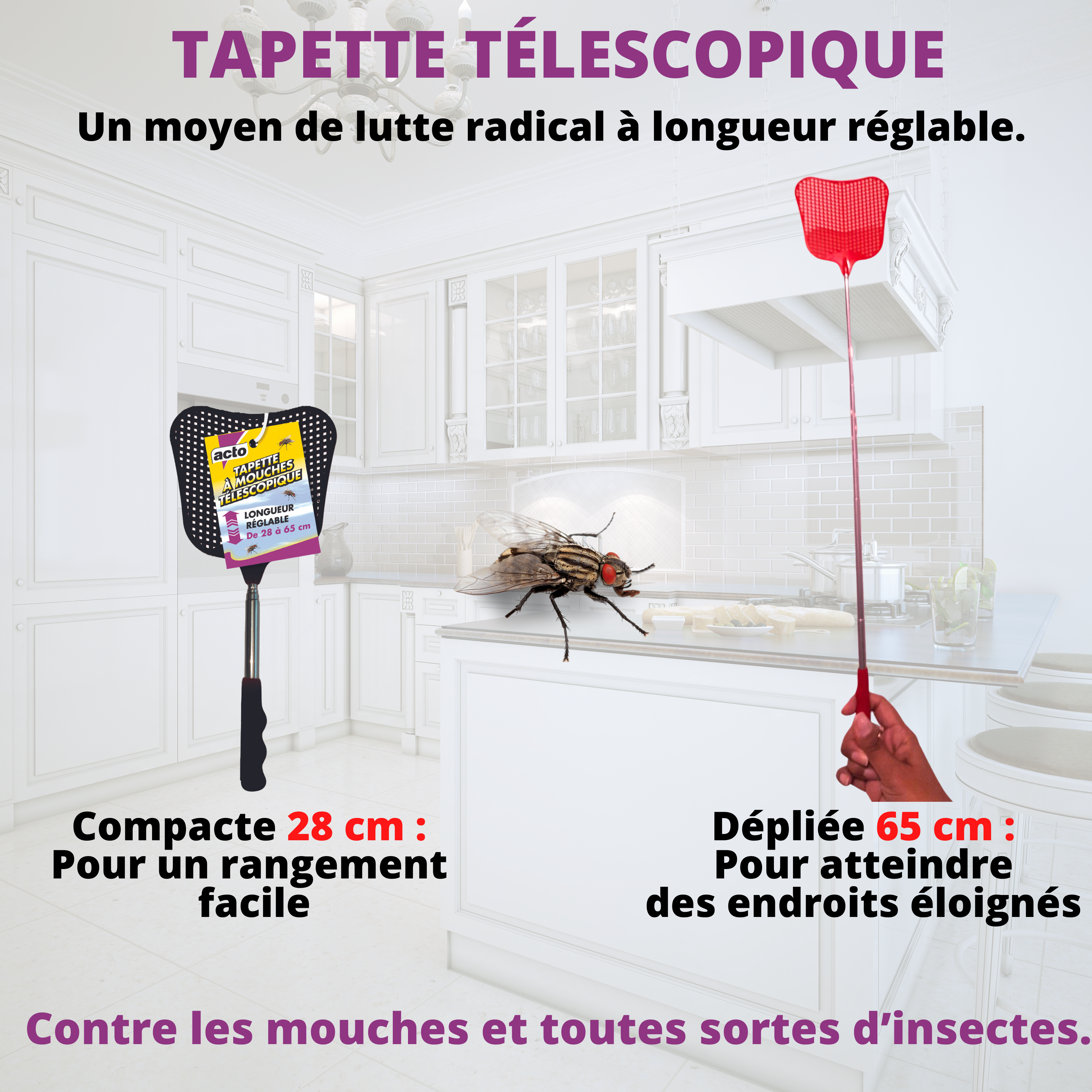 Acto - ACTO tapette à mouches est efficace contre les mouches et toutes sortes d’insectes. - Image 4