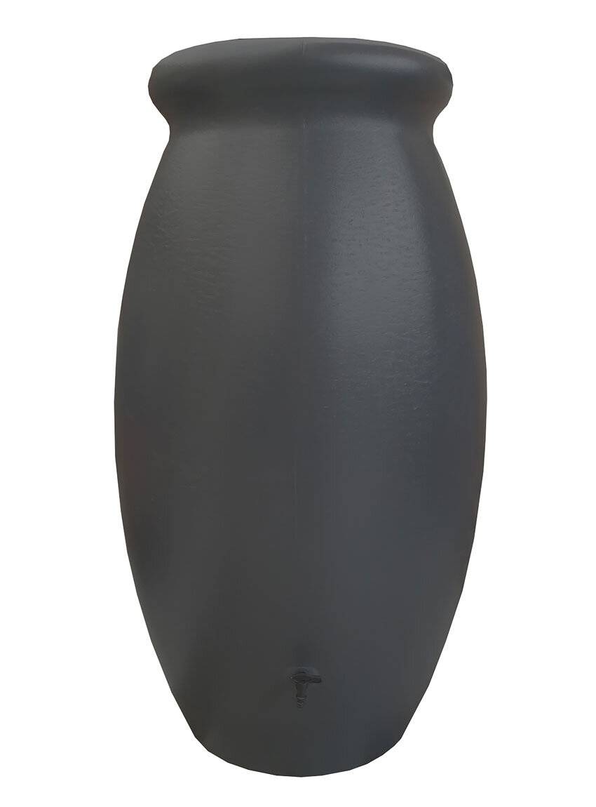 Belli - Récupérateur d'eau de pluie 1000L couvercle collecteur et robinet inclus Jarre anthracite - BELLI - Image 1