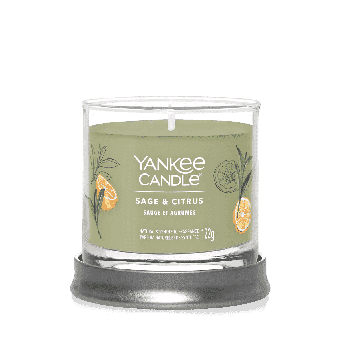 Bougie parfumée petit pot - Sage & Citrus - vert - L.122 gr - Signature - Yankee candle - Image 2