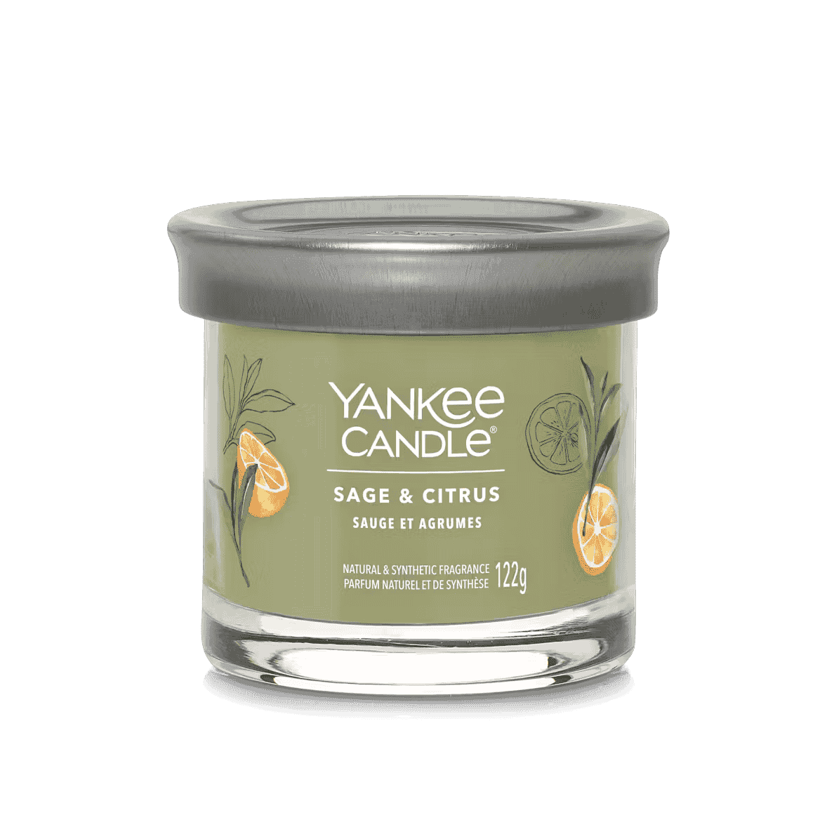 Bougie parfumée petit pot - Sage & Citrus - vert - L.122 gr - Signature - Yankee candle - Image 1