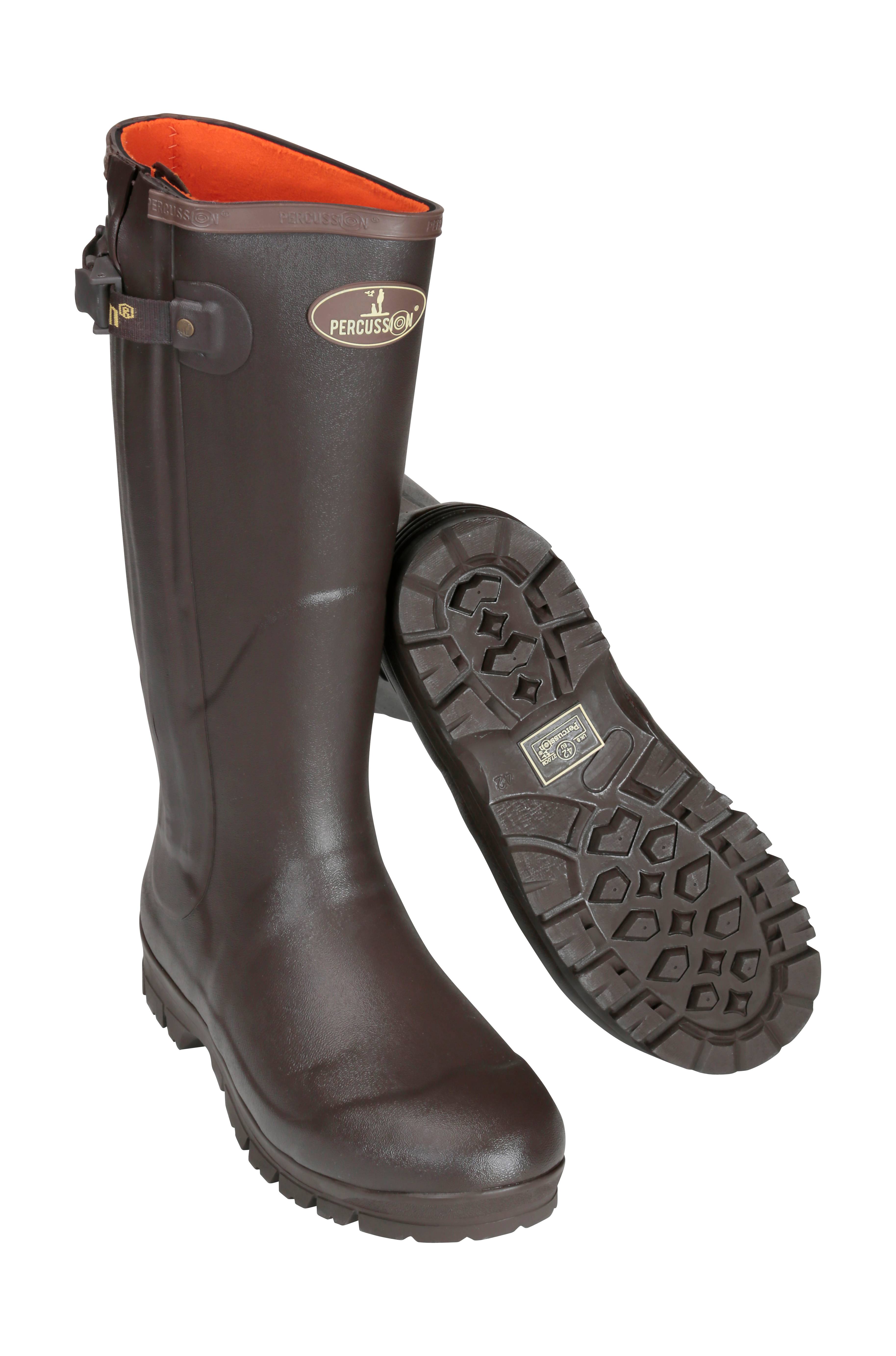 Percussion - Bottes full zip Rambouillet marron pointure 38 - Percussion