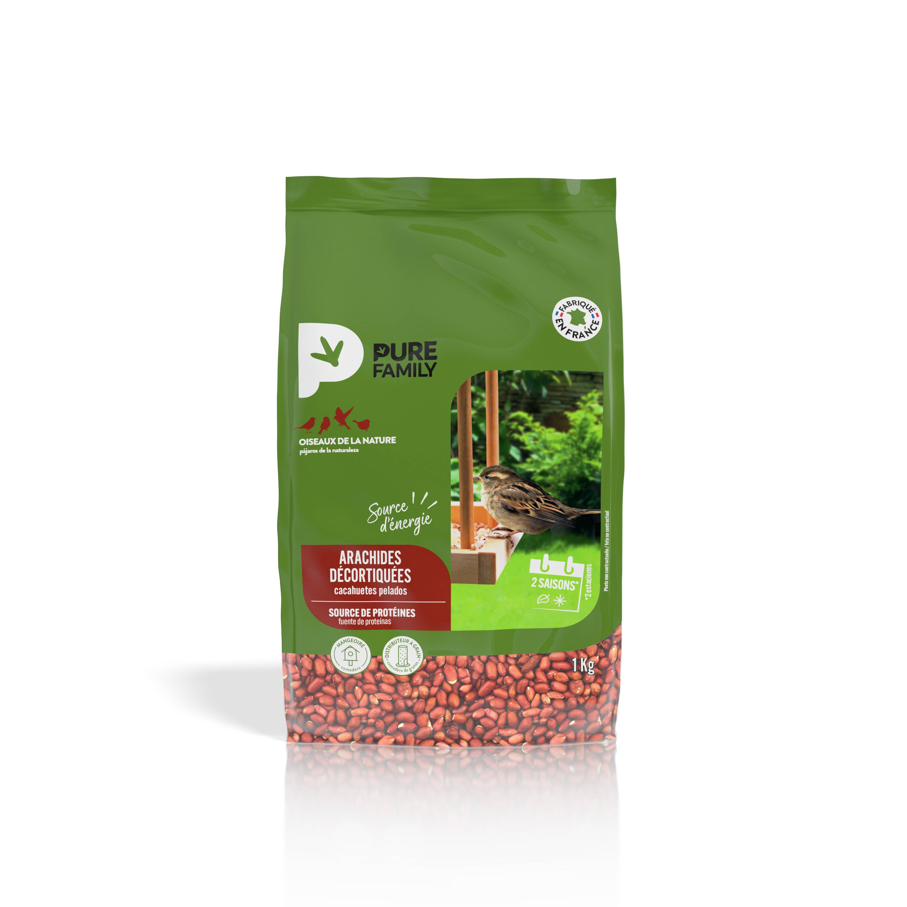 Pure Family - Arachides décortiquées 1 kg - PURE FAMILY - Image 1