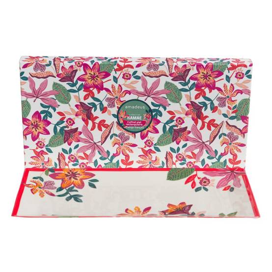 No Name - Plateau rectangulaire Kamae en porcelaine multicolore L.15 cm l.30 cm H.2 cm - Amadeus - Image 3