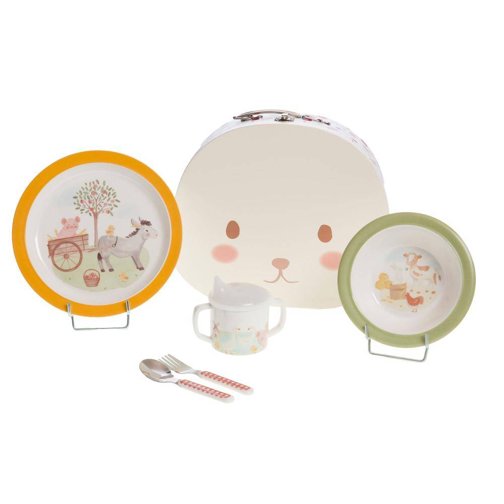 No Name - Coffret valisette déjeuner plastique décoré L.1 cm l.1 cm H.1 cm Esteban - Amadeus - Image 3