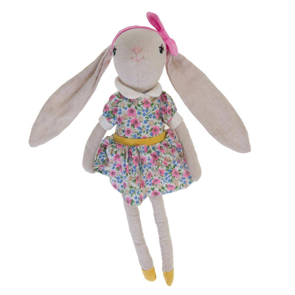 No Name - Peluche ombeline la lapine polyester multicolore L.33 l.17 H.15 cm - Amadeus les petits - Image 4