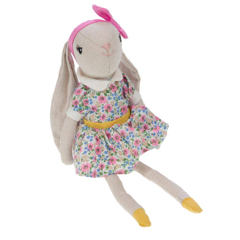 No Name - Peluche ombeline la lapine polyester multicolore L.33 l.17 H.15 cm - Amadeus les petits - Image 1