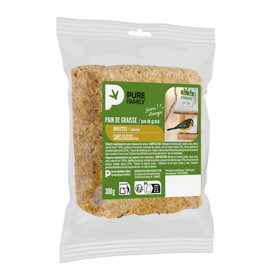 Pure Family - Pain de graisse Insectes 300 g - PURE FAMILY - Image 2