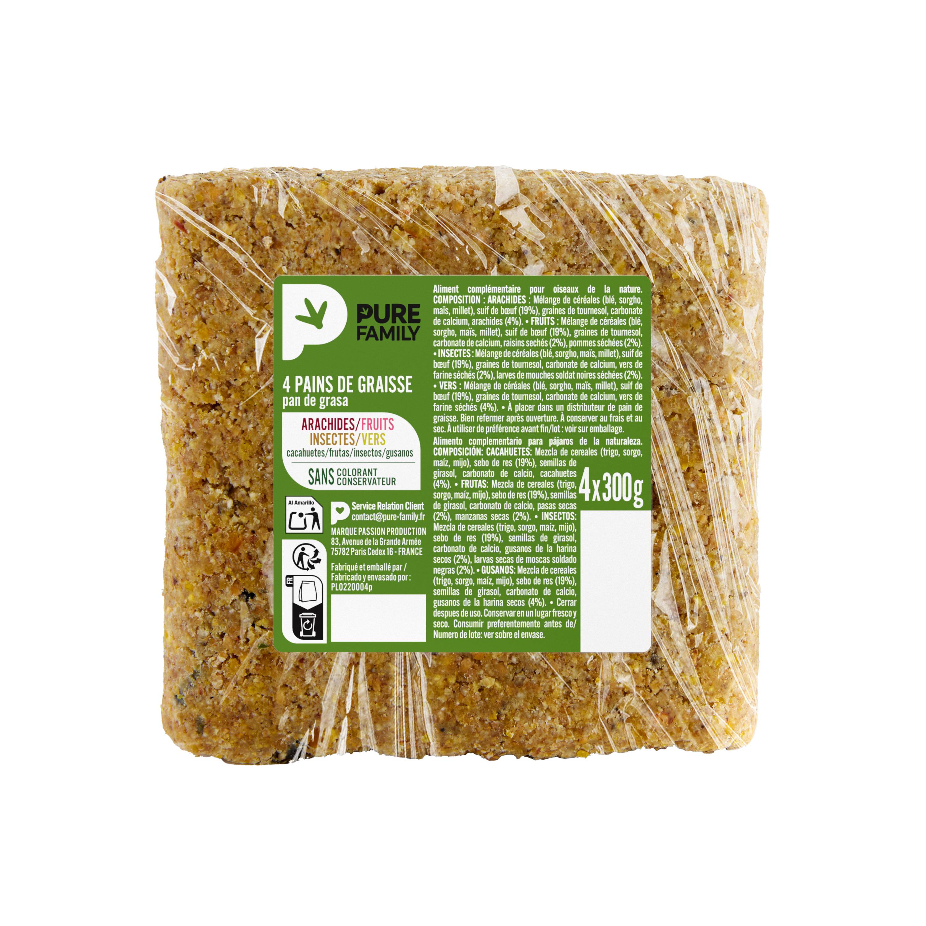 Pure Family - Lot de pain de graisse 300 g x 4 - PURE FAMILY - Image 6