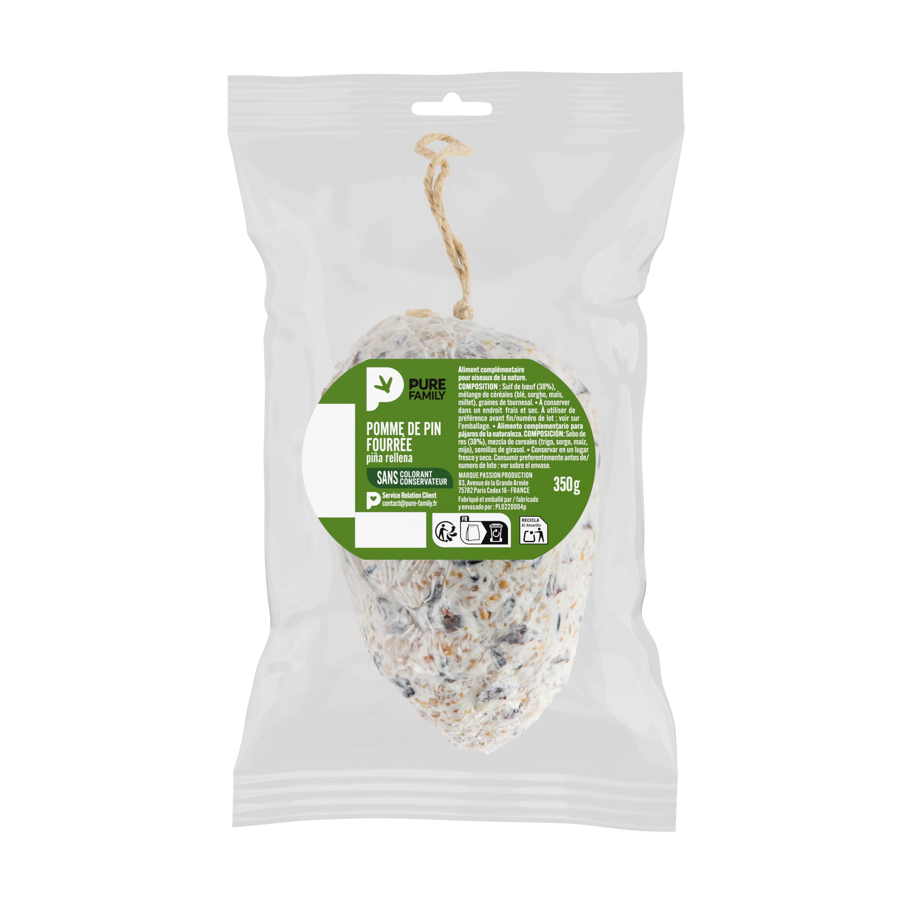 Pure Family - Pomme de pin avec graisse 350 g - PURE FAMILY - Image 5