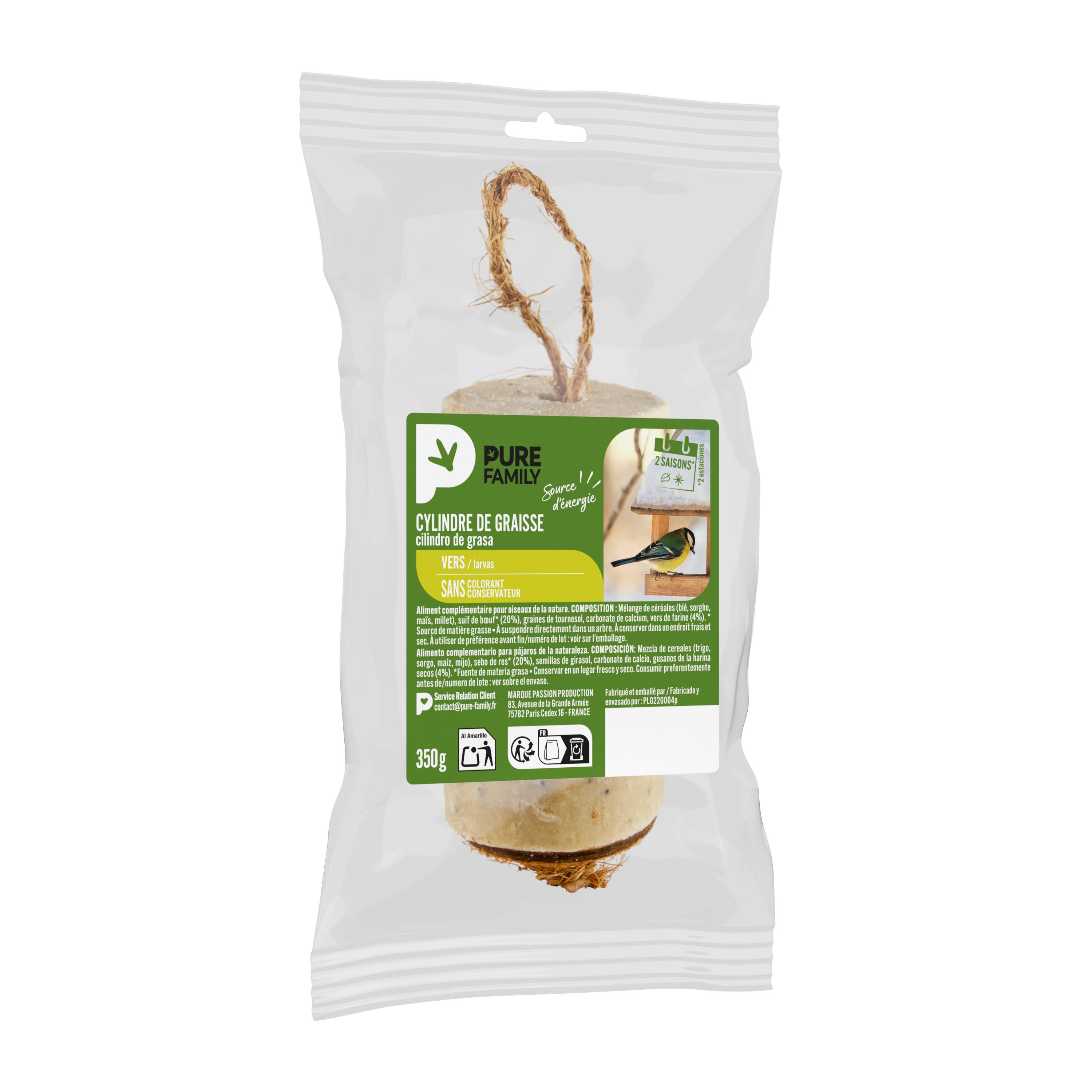 Pure Family - Cylindre de graisse Vers 350 g - PURE FAMILY - Image 1