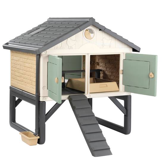Smoby - Poulailler Cluck Cluck Cottage MIJ 5 poules en plastique recyclé - Smoby - Image 3