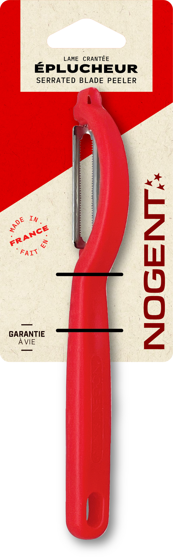 Nogent 3 Etoiles - Eplucheur pivotant en "i" 2 tranchants cranté - Nogent 3 Étoiles - Image 2