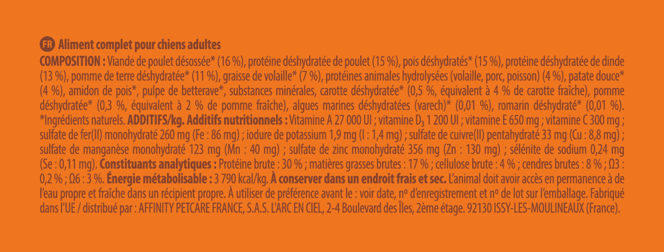 Croquettes pour chien adulte sans céréales medium maxi poulet 3 kg - Nature's Variety - Image 2