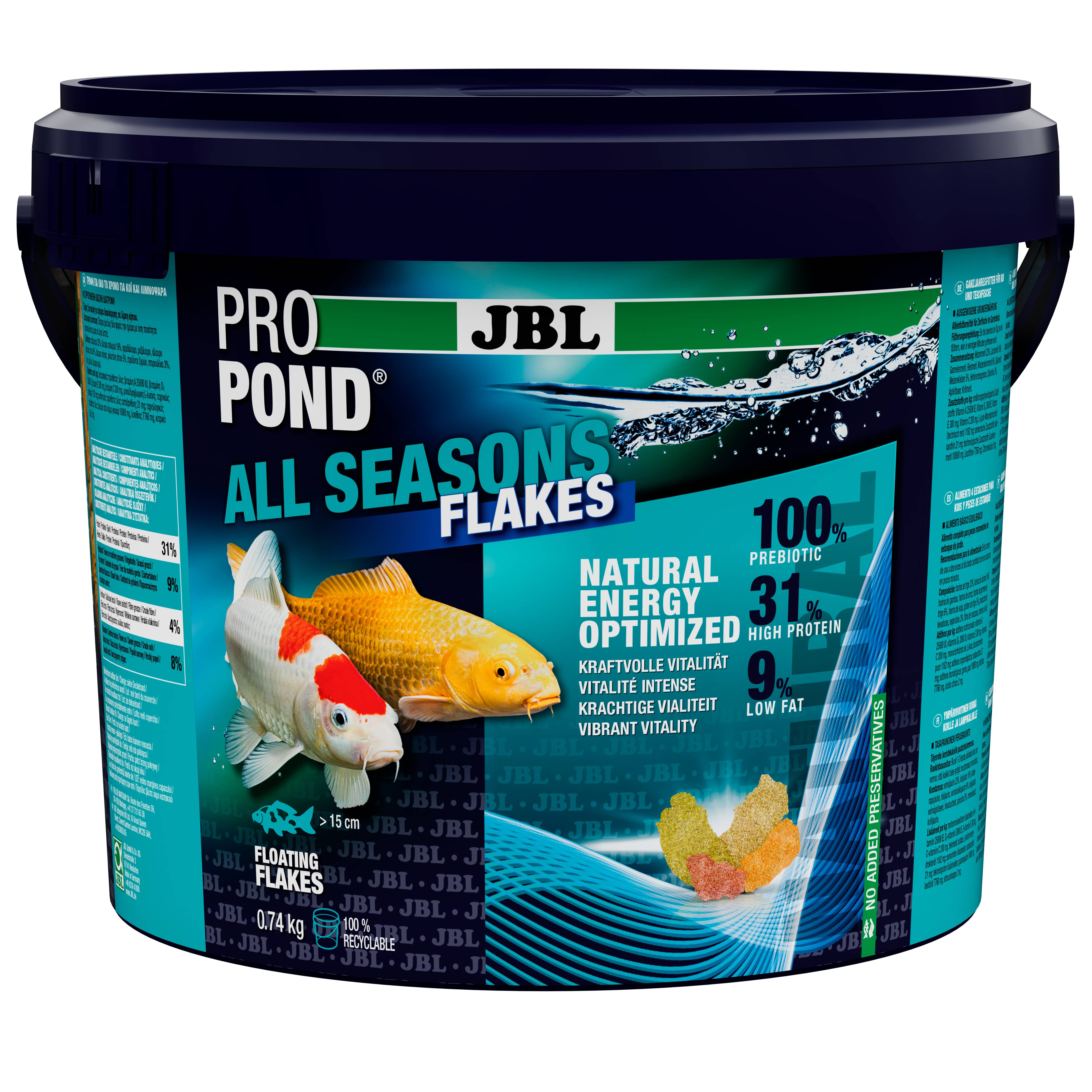 JBL - Flocons pour poissons de bassin 740 g - JBL