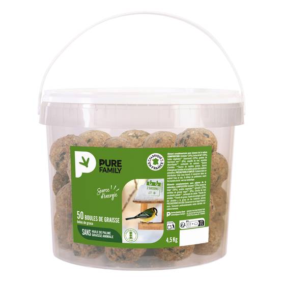 Pure Family - Boules de graisse 90 g x 50 - PURE FAMILY