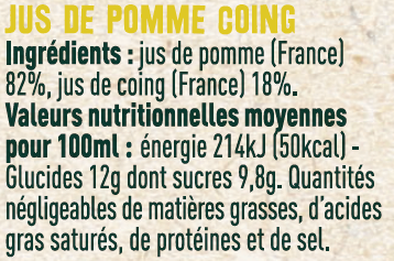 Les Sens du Terroir - Jus de pomme-coing 25 cl - Les Sens du Terroir - Image 2