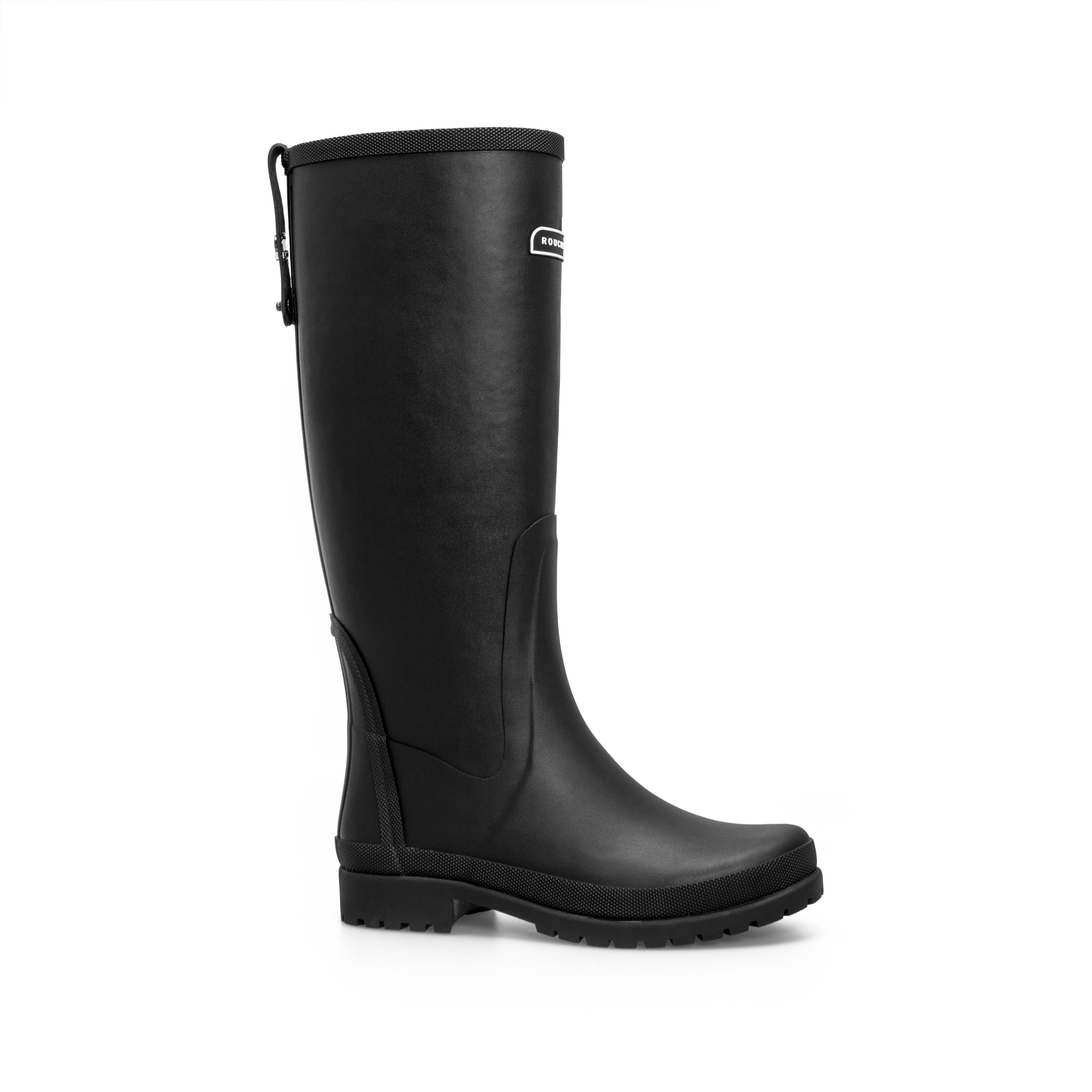 Rouchette - Botte en caoutchouc noir CITIES Taille 36 - Rouchette