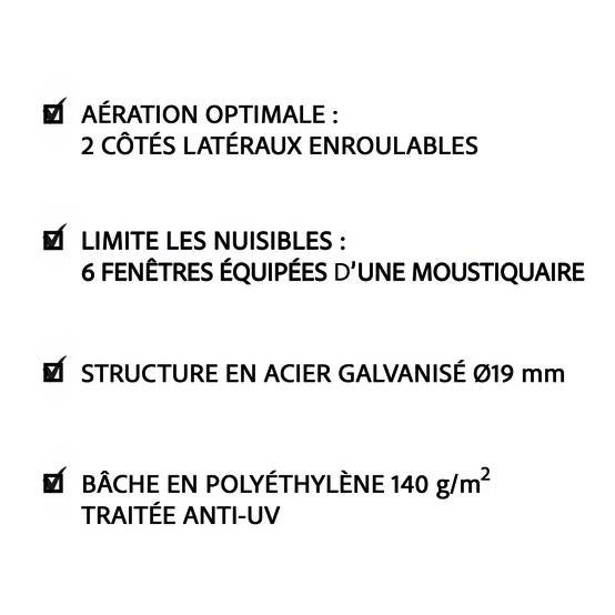 Invivo Nous On Sème - Serre tunnel de jardin 9m² - INVIVO Nous on sème - Image 7