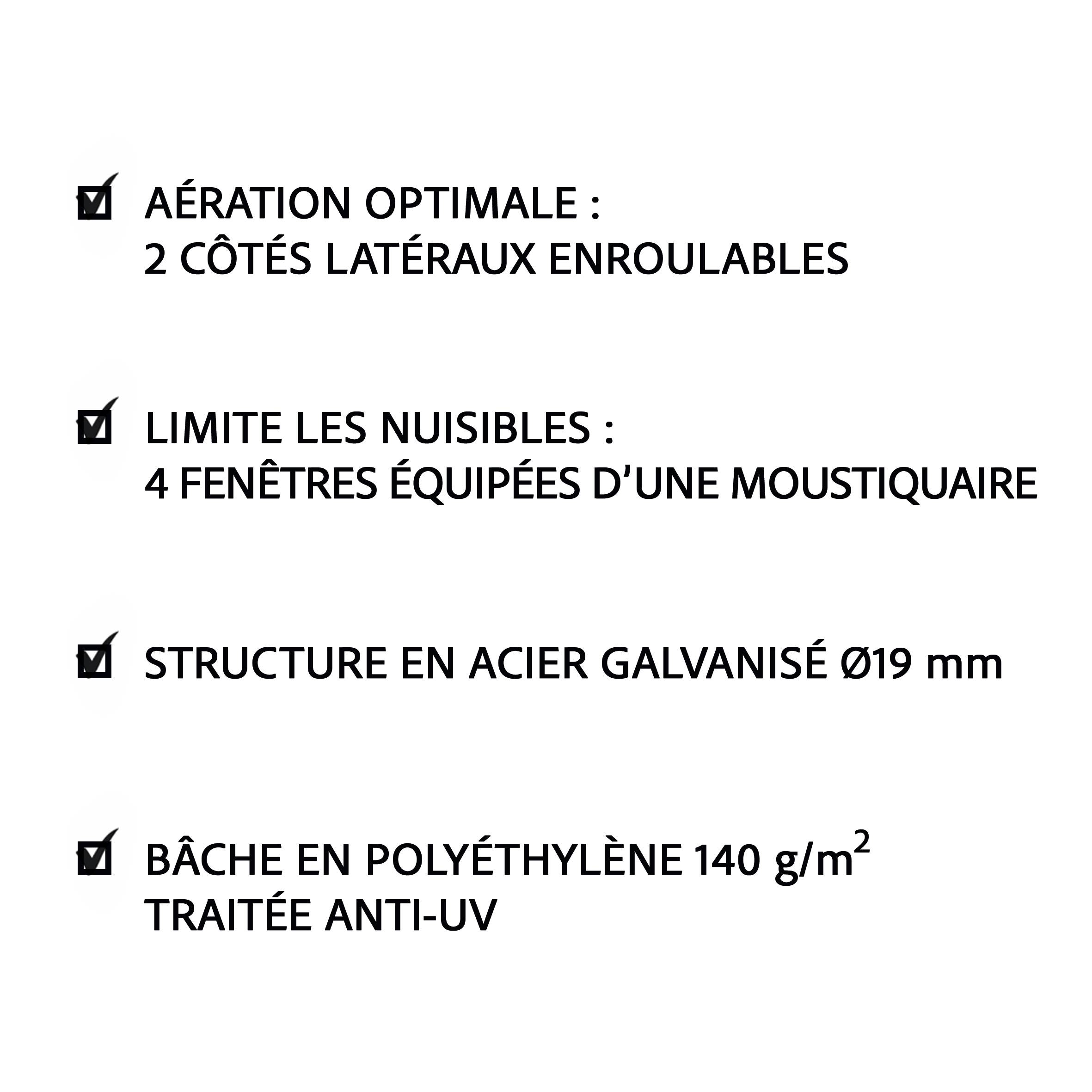Invivo Nous On Sème - Serre tunnel de jardin 6m² - INVIVO Nous on sème - Image 3