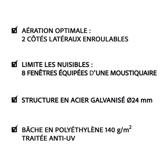 Invivo Nous On Sème - Serre tunnel de jardin 12m² - INVIVO Nous on sème - Image 10