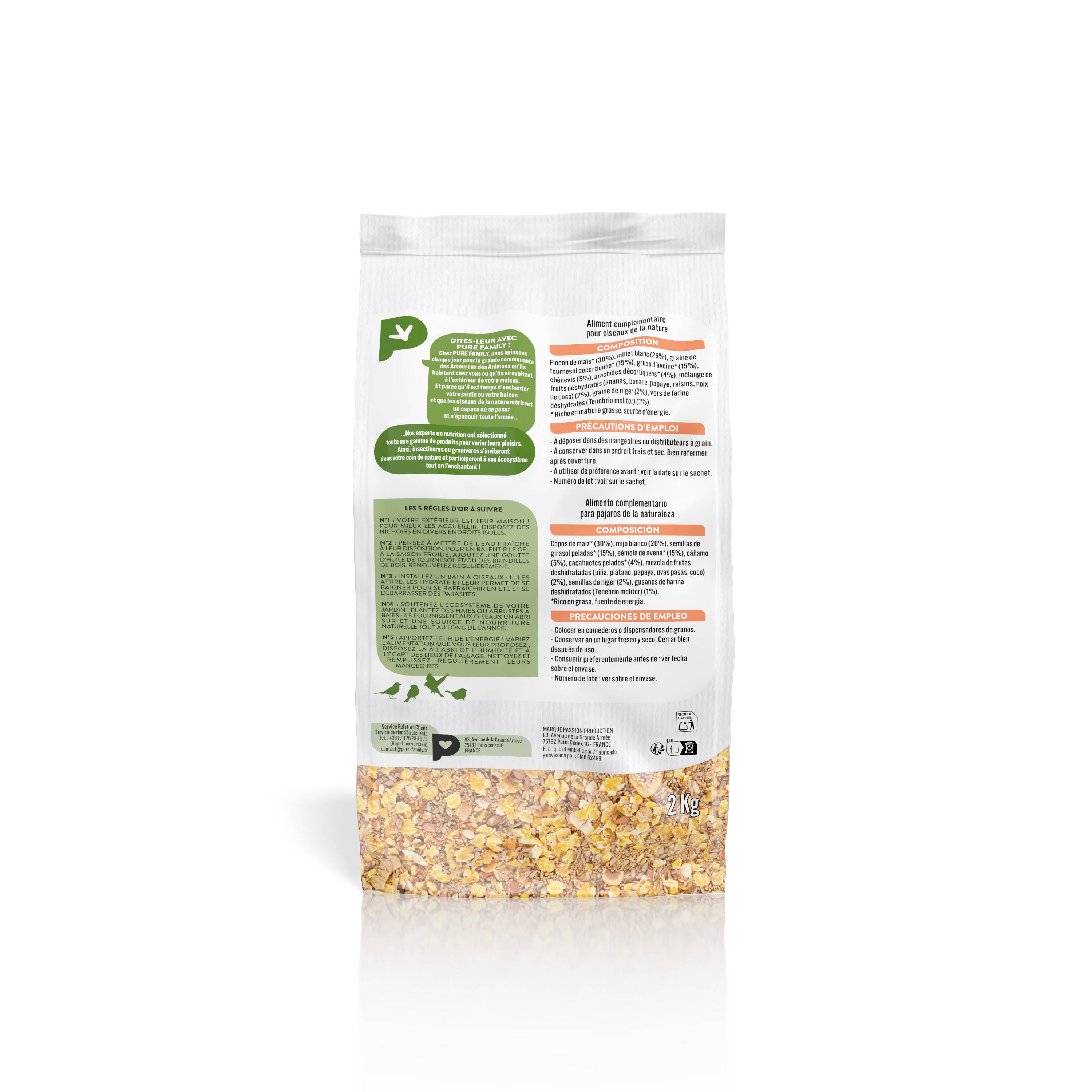Pure Family - Mélange de graines Énergie 2 kg - Pure Family - Image 2