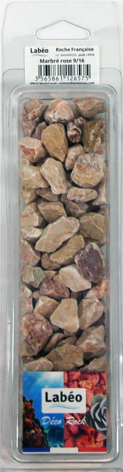 Labéo - Blister de roches naturelles "marbré rose 9/16" - 375 g - Labéo - Image 2