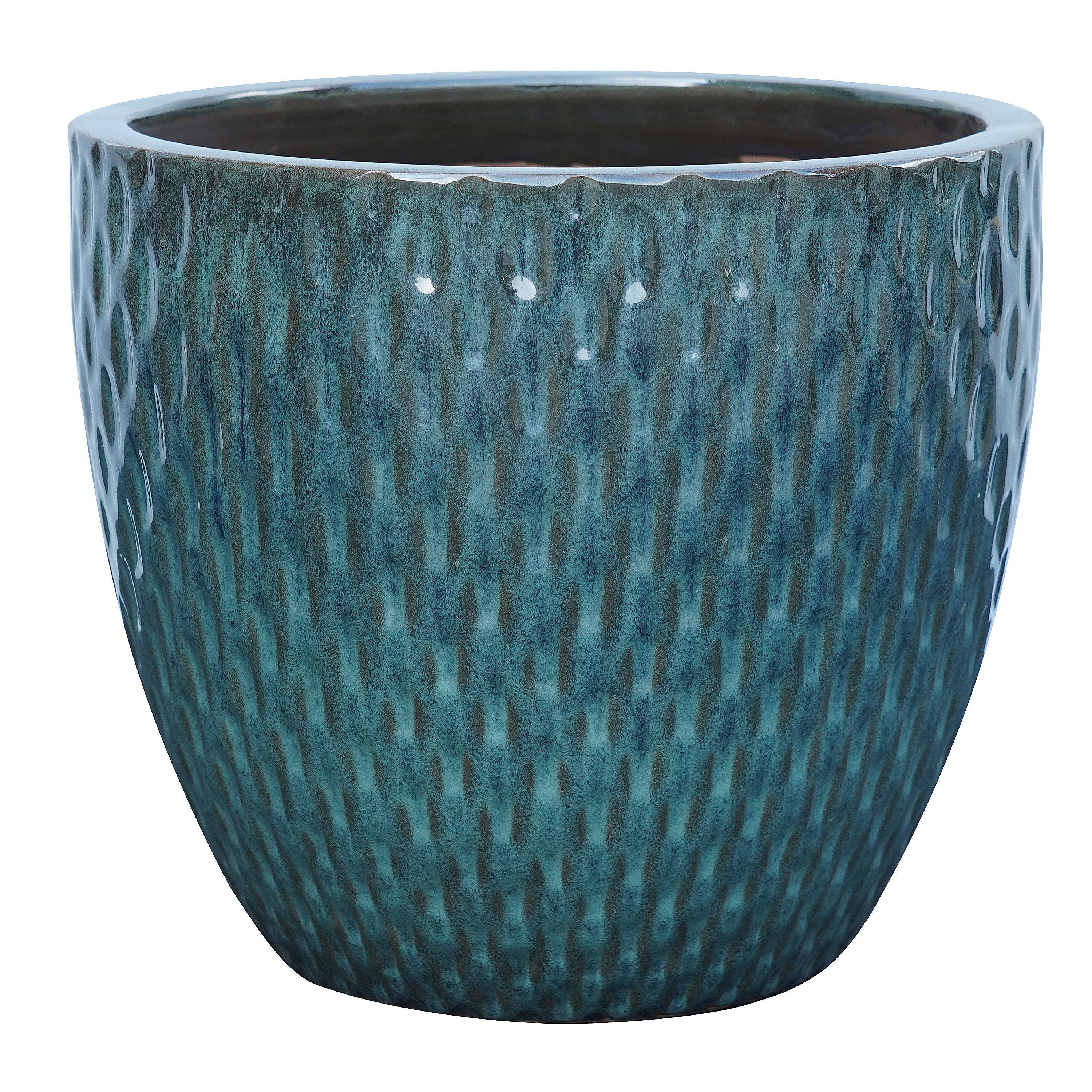 Ecloz - Pot CHERUT en terre cuite émaillée - vert - Ø 28 cm - ECLOZ