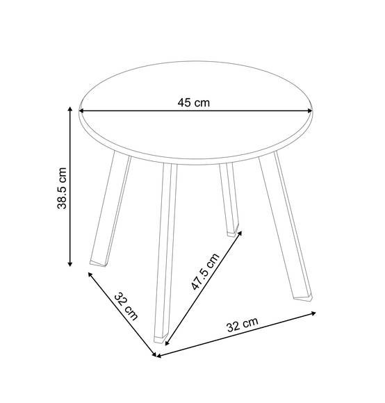 Ecloz - Ensemble 3 tables d'appoint de jardin acier sable Fanette ECLOZ - Image 2