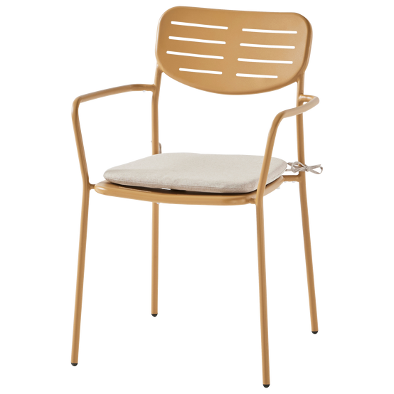 Ecloz - Fauteuil de jardin acier ocre Eze ECLOZ - Image 4