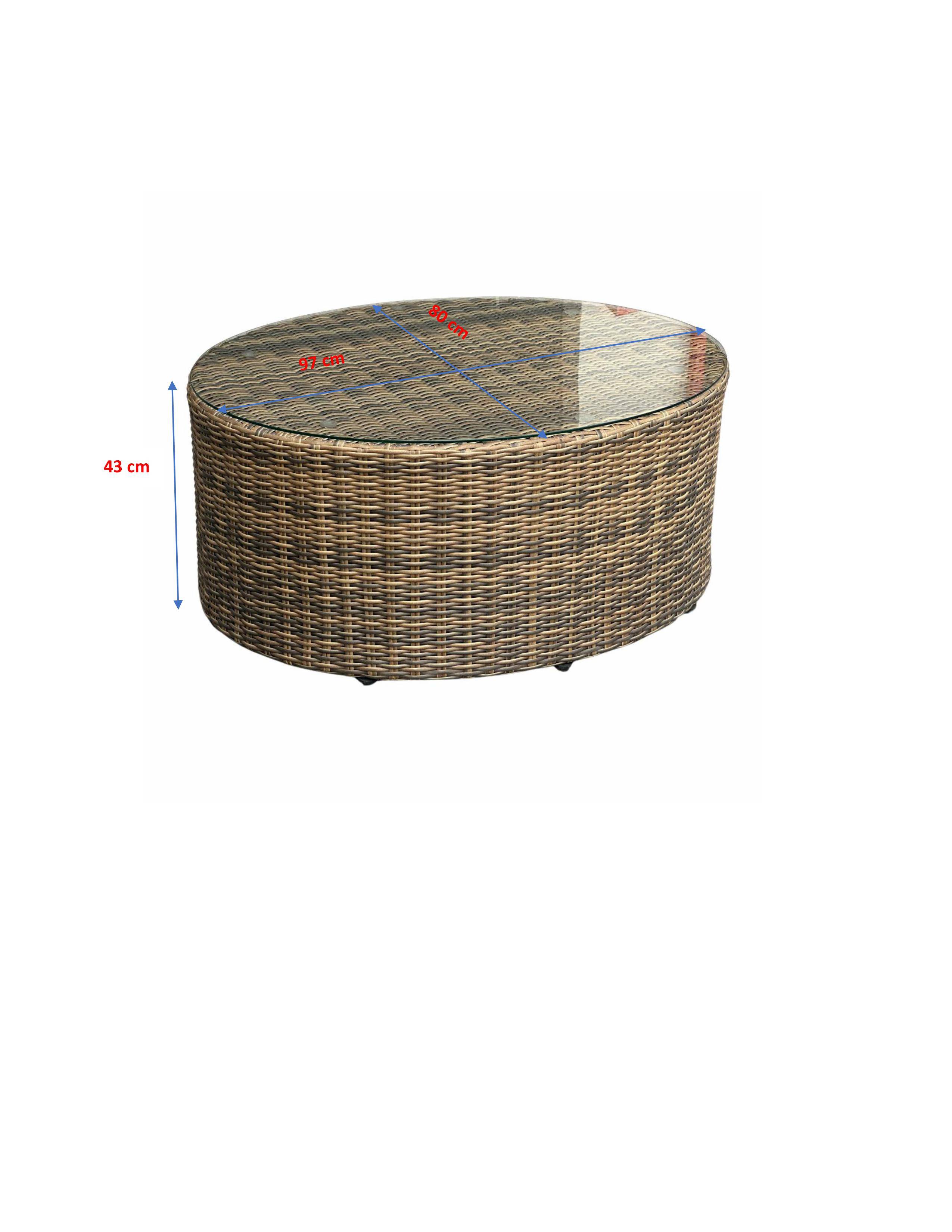Ecloz - Table basse de jardin résine tressée Emmy ECLOZ - Image 5