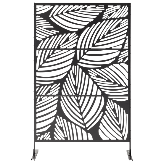 Ecloz - Paravent de jardin acier 1,98x1,2m motif florale Flora ECLOZ - Image 3