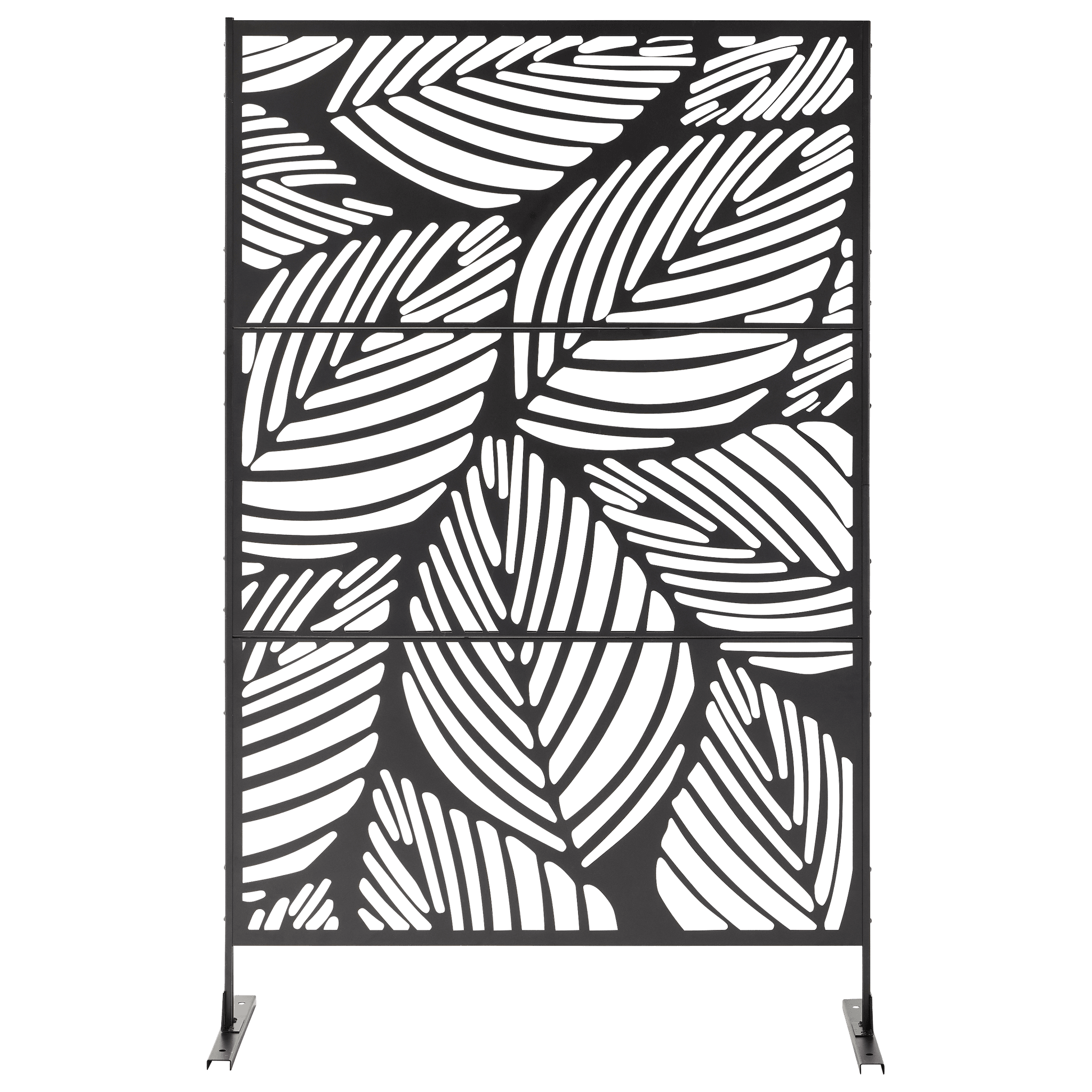 Ecloz - Paravent de jardin acier 1,98x1,2m motif florale Flora ECLOZ - Image 3