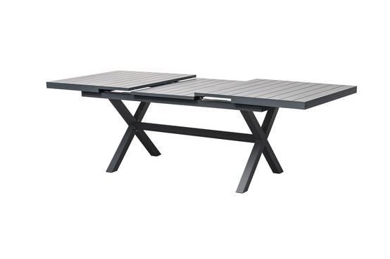 Ecloz - Table de jardin rectangulaire extensible 8/10 personnes anthracite Fargo ECLOZ - Image 6