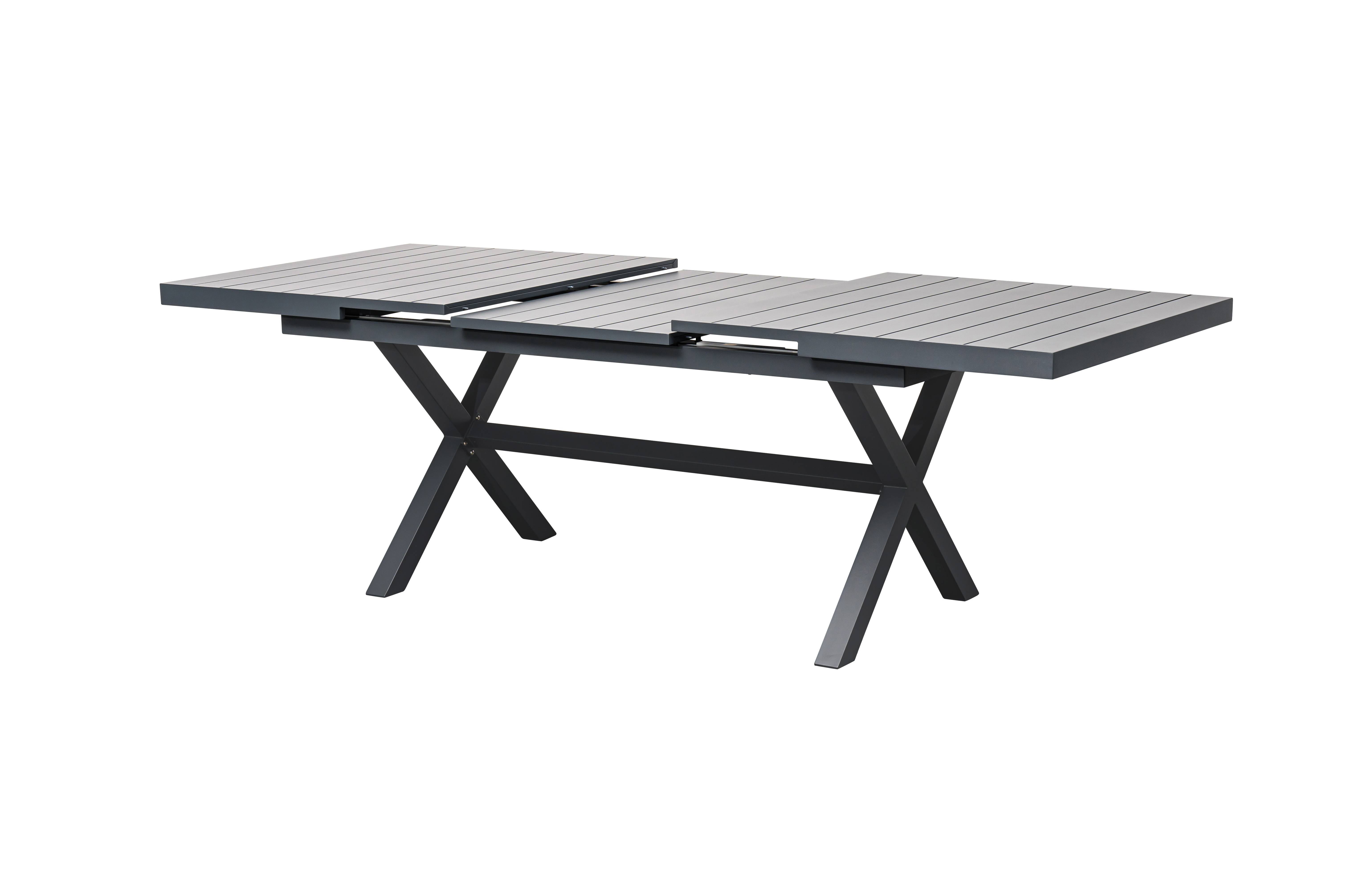 Ecloz - Table de jardin rectangulaire extensible 8/10 personnes anthracite Fargo ECLOZ - Image 6