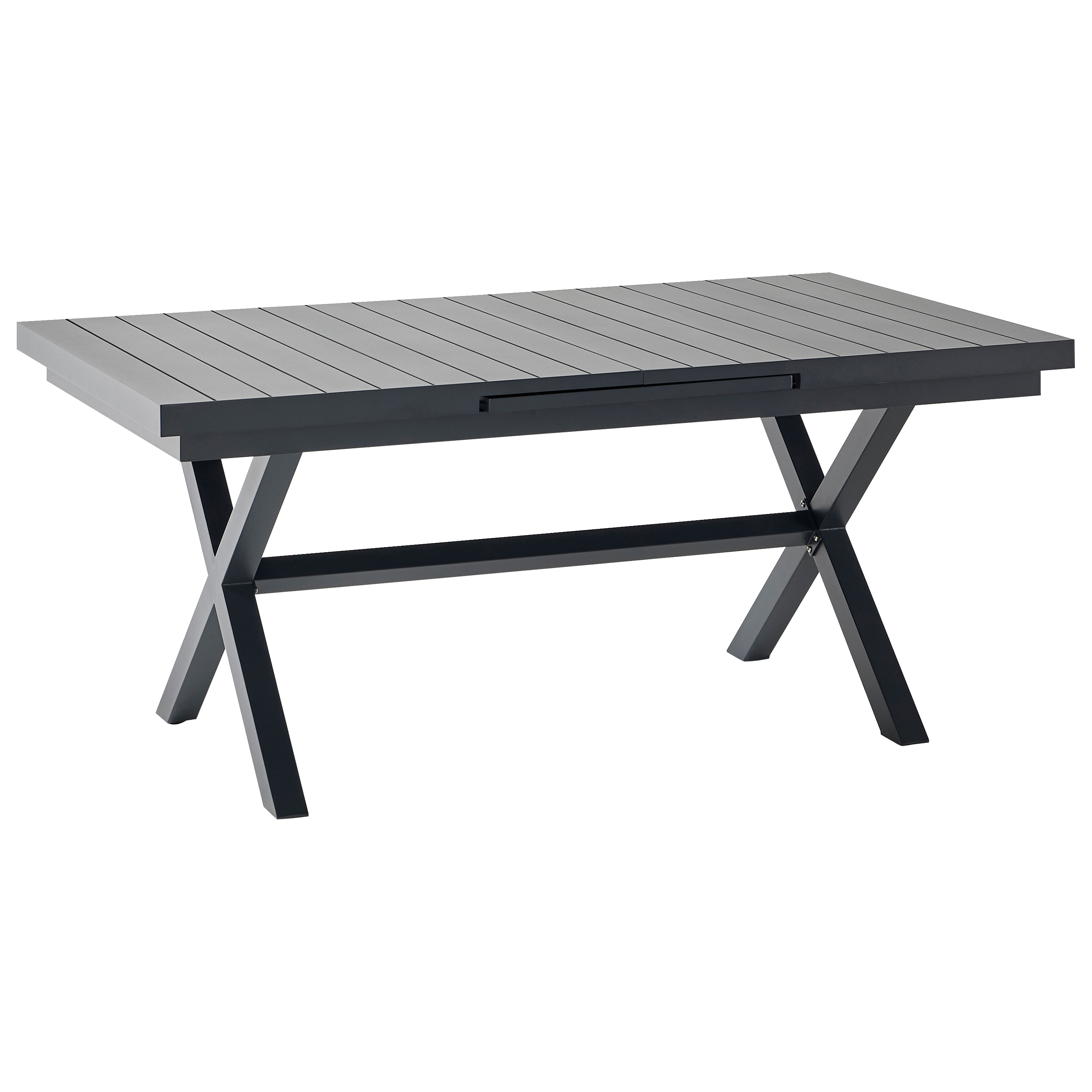Ecloz - Table de jardin rectangulaire extensible 8/10 personnes anthracite Fargo ECLOZ - Image 1