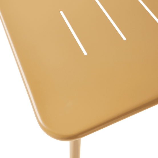 Ecloz - Table de jardin rectangulaire acier 4 personnes ocre Eze ECLOZ - Image 5
