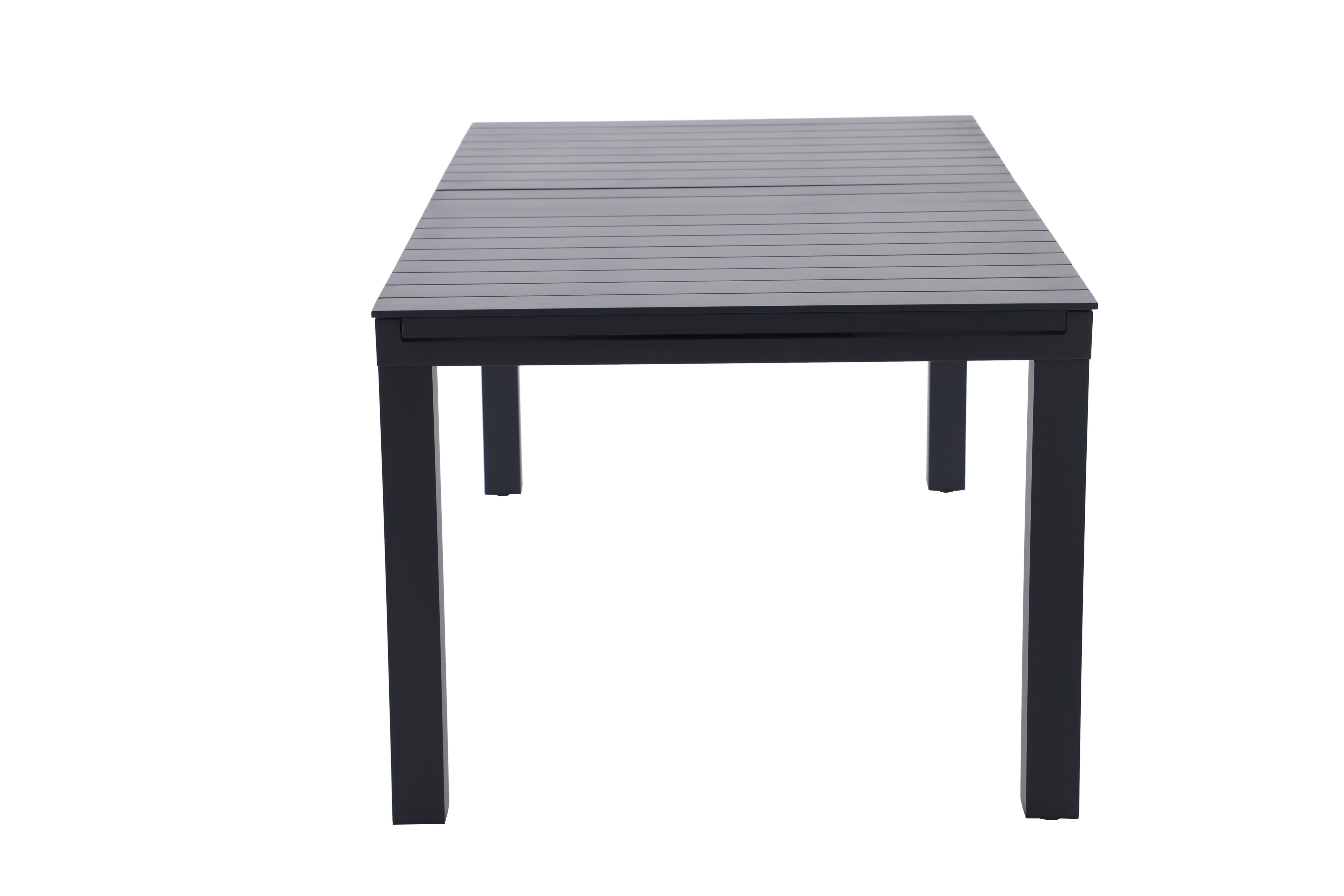 Ecloz - Table de jardin rectangulaire double extension 8/12 personnes anthracite Fileas ECLOZ - Image 6
