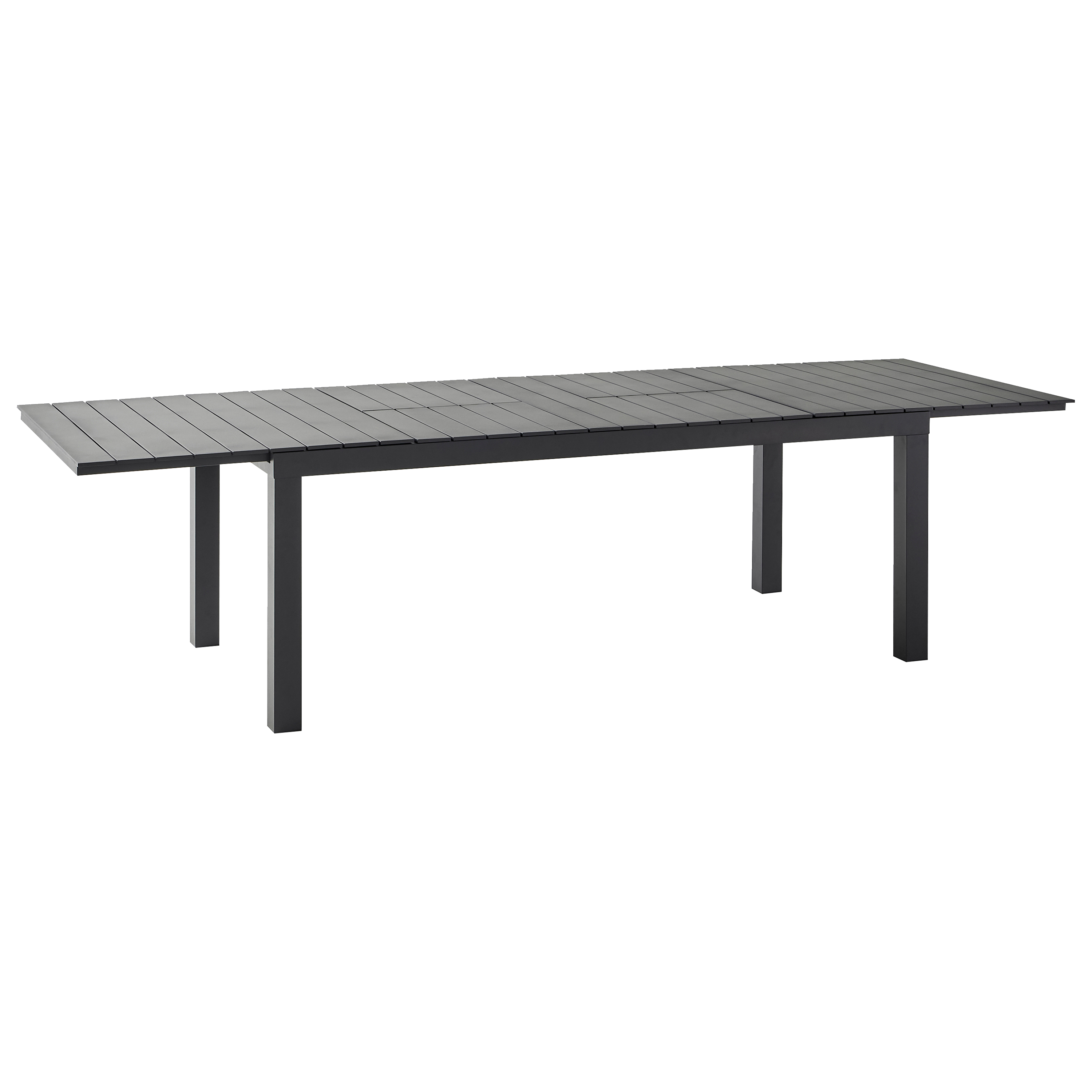 Ecloz - Table de jardin rectangulaire double extension 8/12 personnes anthracite Fileas ECLOZ - Image 9