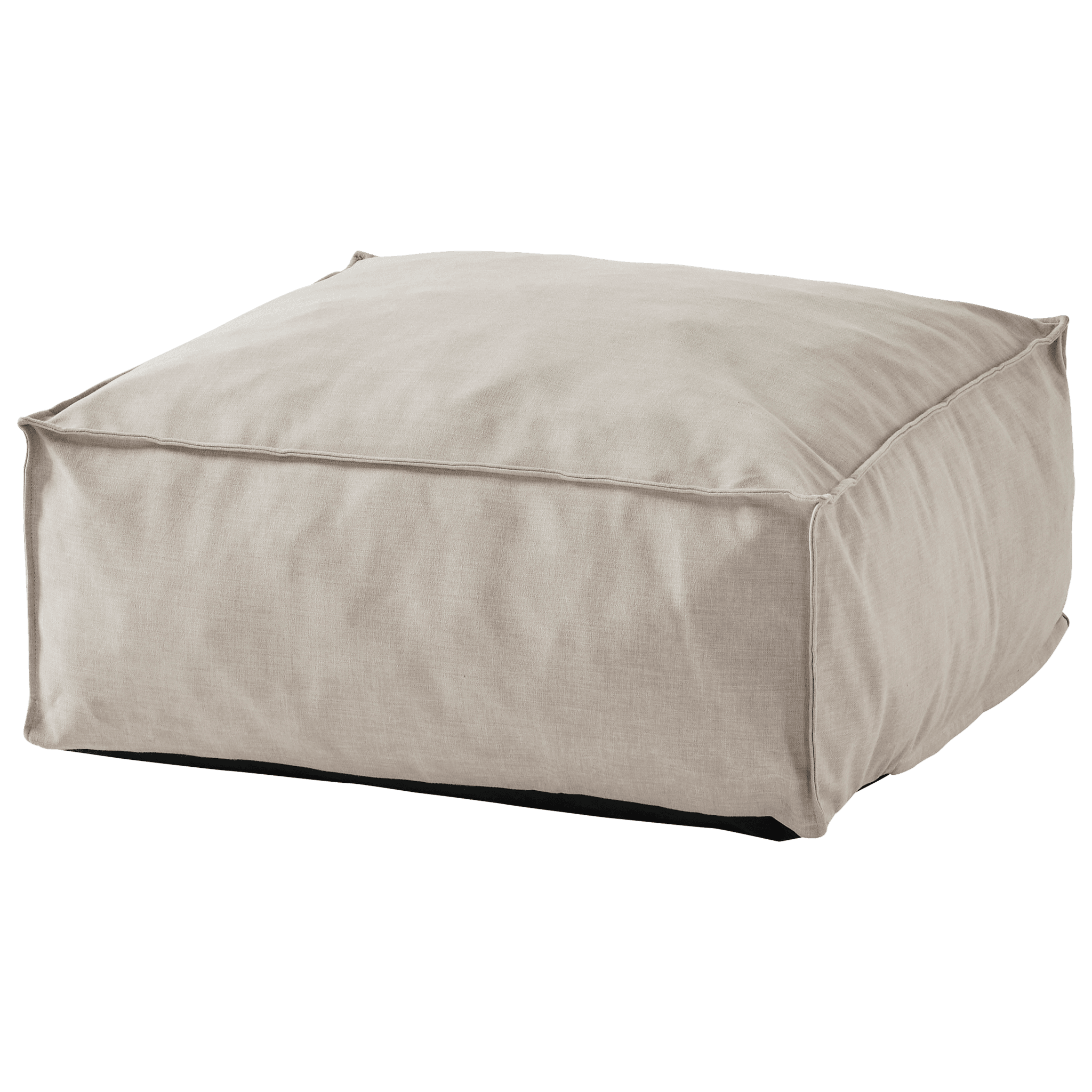 Ecloz - Pouf de jardin en tissu crème Fluffy ECLOZ - Image 1