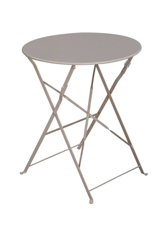 Ecloz - Salon de jardin balcon acier pliant 2 personnes taupe Faro ECLOZ - Image 3