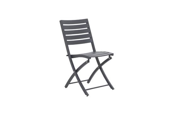 Ecloz - Chaise de jardin pliante aliminium anthracite Feyel ECLOZ - Image 1