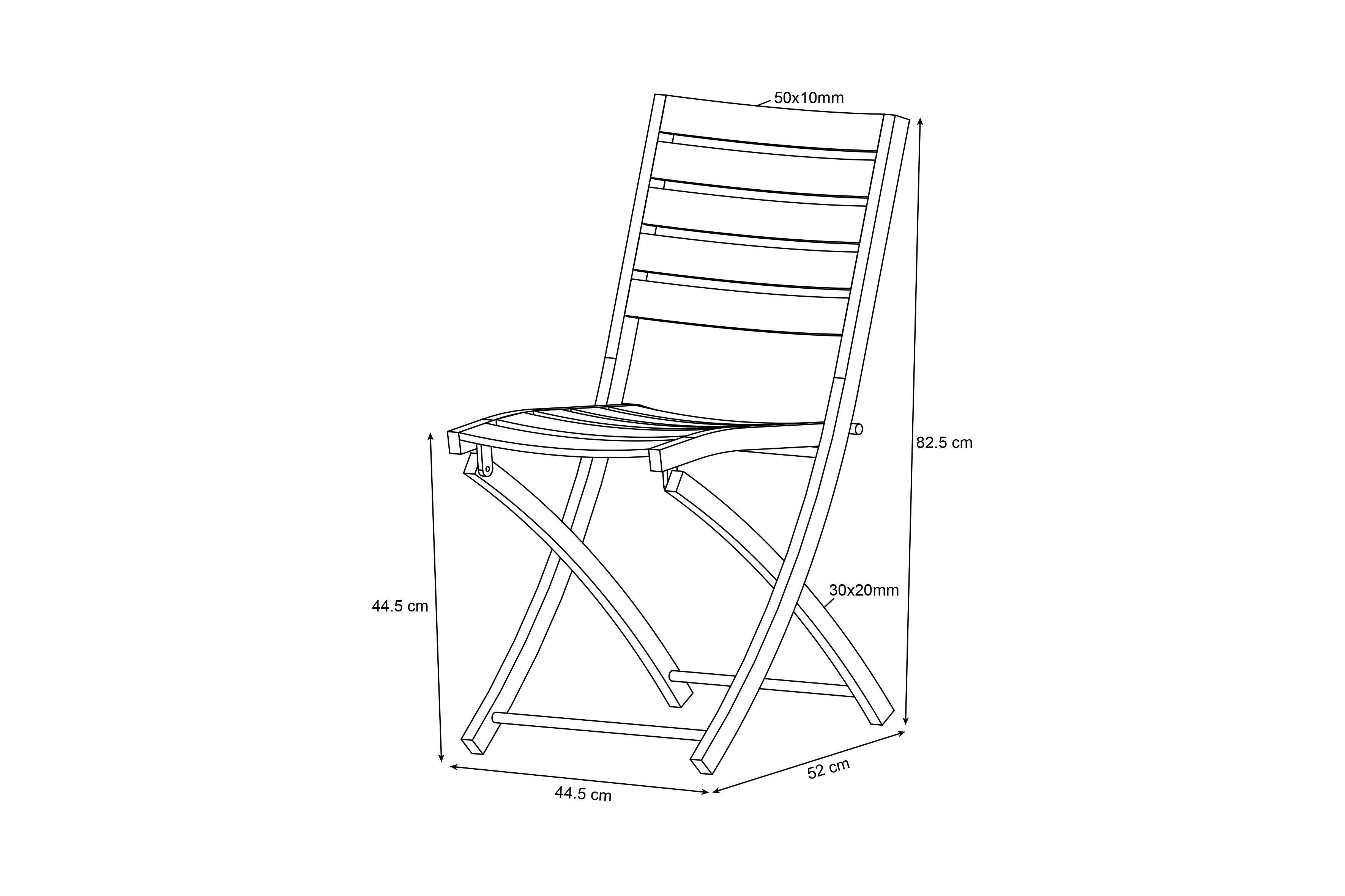 Ecloz - Chaise de jardin pliante aliminium anthracite Feyel ECLOZ - Image 2