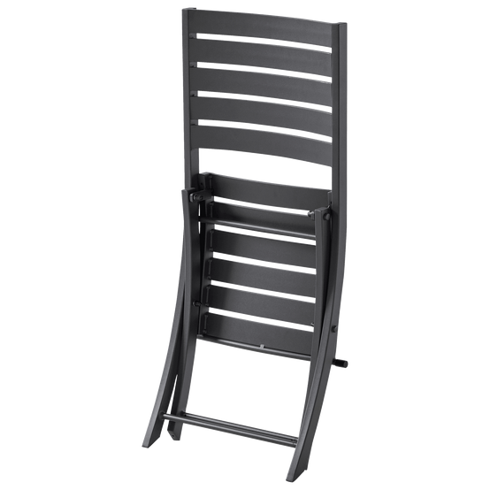 Ecloz - Chaise de jardin pliante aliminium anthracite Feyel ECLOZ - Image 4
